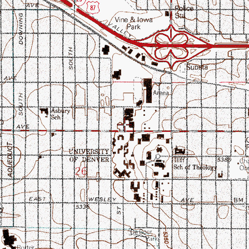 Topographic Map of Driscoll Center North, CO