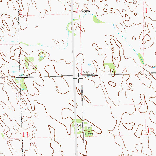 Topographic Map of School Number 108 (historical), MN
