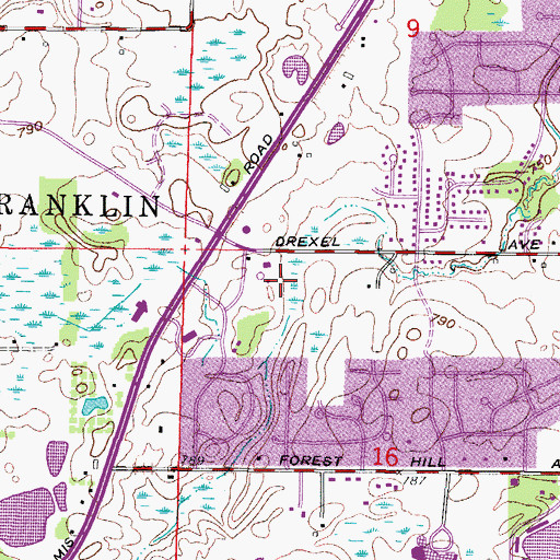 Topographic Map of Legends Park, WI