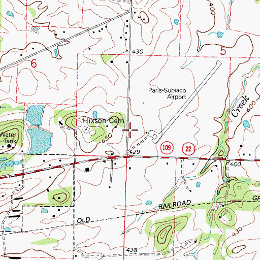 Topographic Map of Air - Evacuation Lifeteam 22, AR