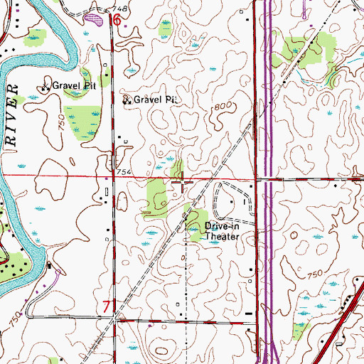 Topographic Map of Country Club of Wisconsin, WI