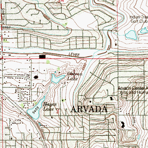 Topographic Map of Majestic View Park, CO