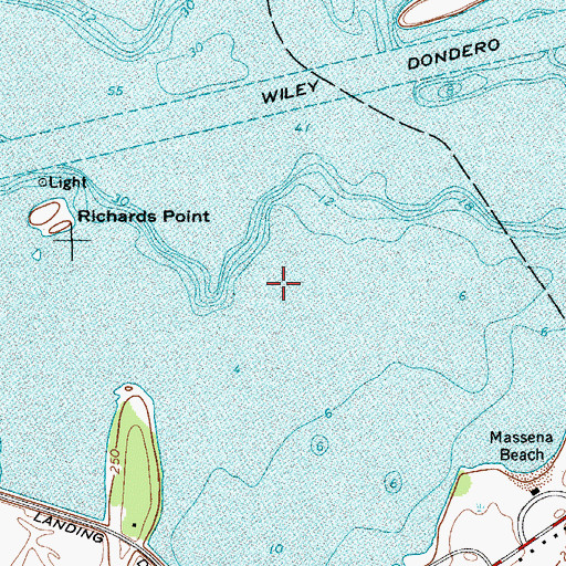 Topographic Map of Richards Landing (historical), NY