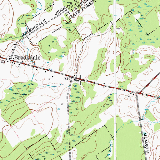 Topographic Map of School Number 17 (historical), NY