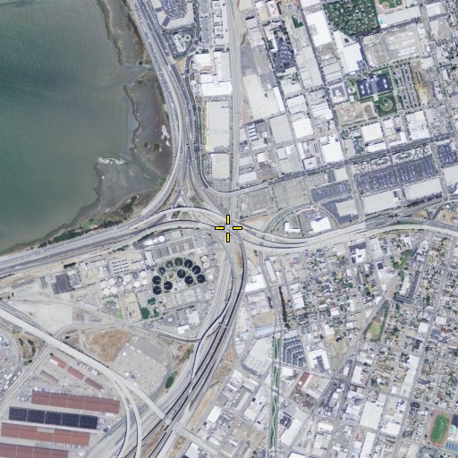 Aerial/Satellite Image of MacArthur Maze, CA