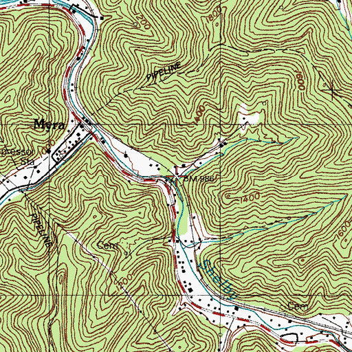 Topographic Map of Herman Siding (historical), KY