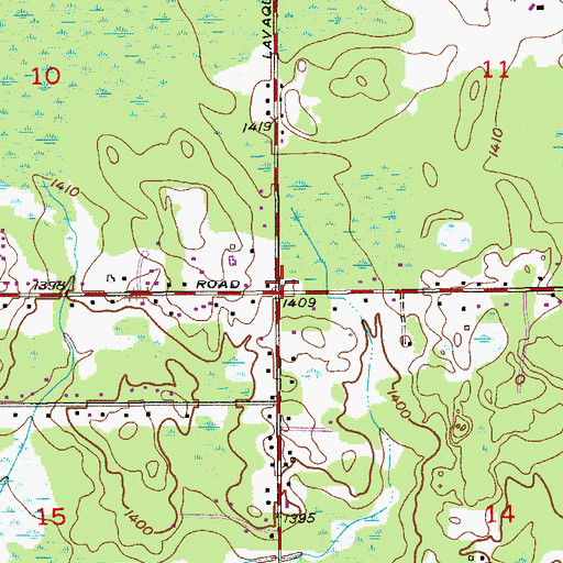 Topographic Map of Hermantown Medical Clinic, MN
