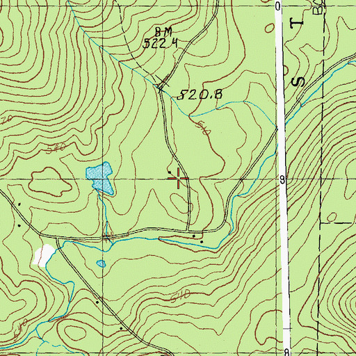 Topographic Map of Stratton Mountain Volunteer Fire Company - Town Garage, VT