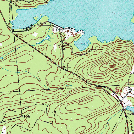 Topographic Map of Peck Lake (historical), NY