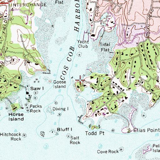 Topographic Map of Lowther Point, CT