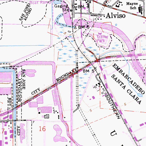 Topographic Map of Exit 6, CA