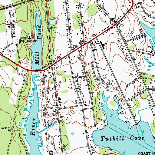 Topographic Map of Colonel Josiah Smith and Howell Private Graveyard, NY