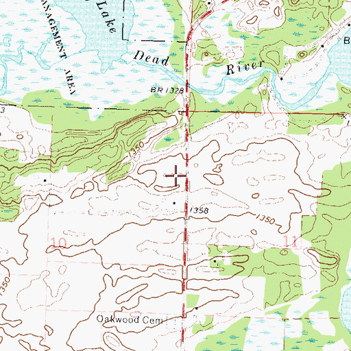 Topographic Map of School Number 104 (historical), MN