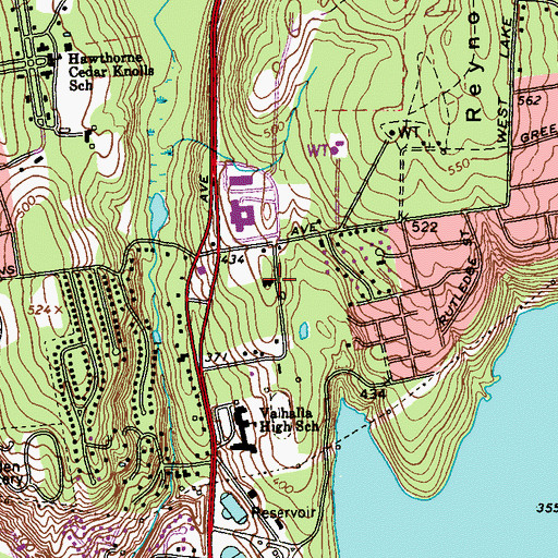 Topographic Map of Martha Home (historical), NY
