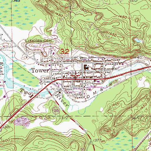 Topographic Map of Duluth Clinic-Tower, MN