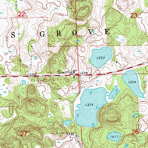 Topographic Map of Lake View School (historical), MN