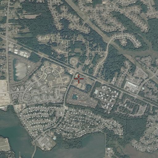 Aerial/Satellite Image of Shady Banks Shopping Center, VA