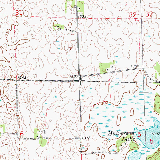 Topographic Map of School Number 87 (historical), MN