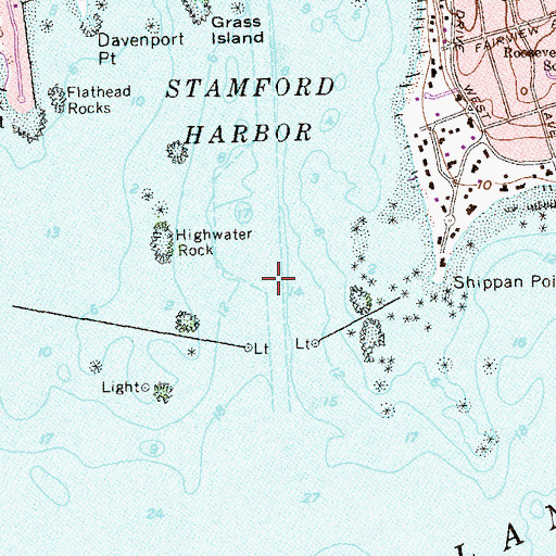 Topographic Map of Outer Reach, CT