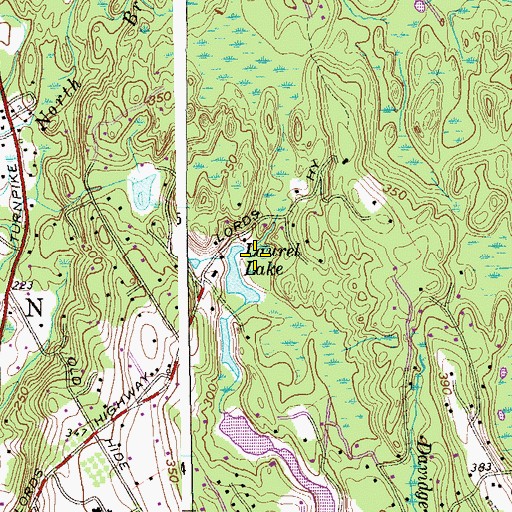 Topographic Map of Fairfield County, CT