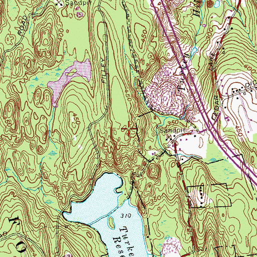 Topographic Map of Middlesex County, CT