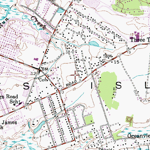 Topographic Map of Stephen Washington Park, SC