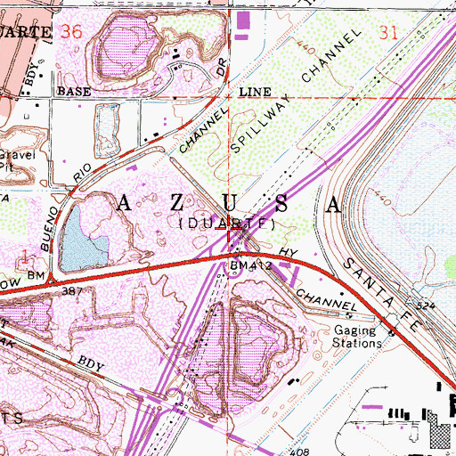 Topographic Map of Exit 26, CA