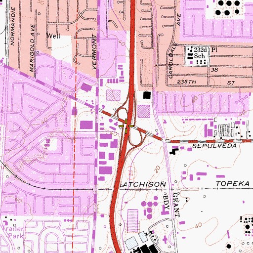 Topographic Map of Exit 5, CA