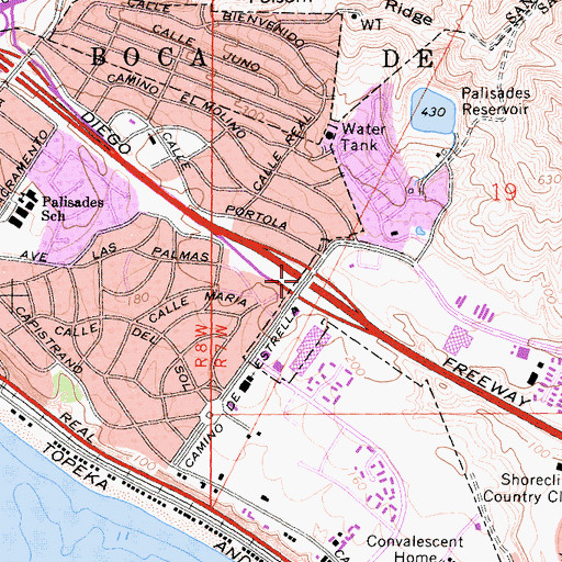 Topographic Map of Exit 78, CA