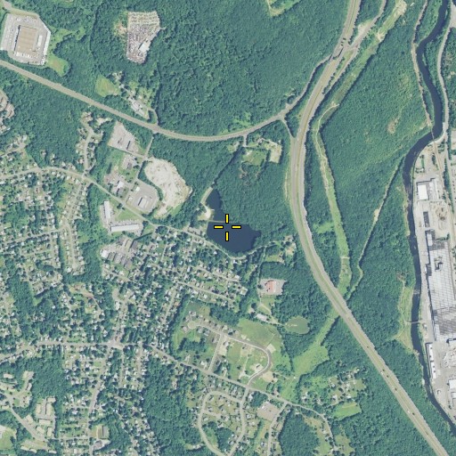 Aerial/Satellite Image of Sylvan Lake, CT