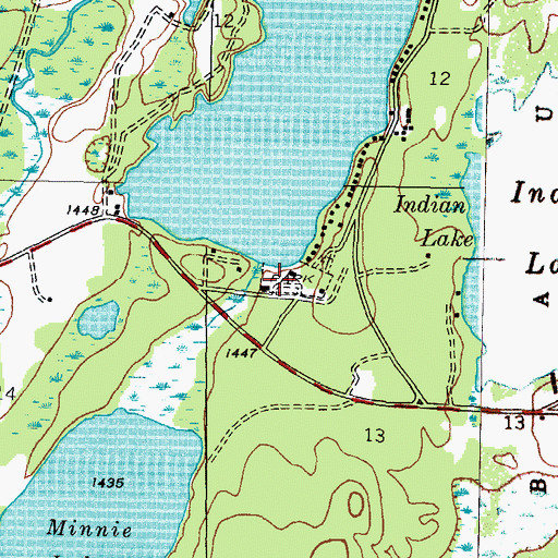 Topographic Map of Indian Burial Ground, MI