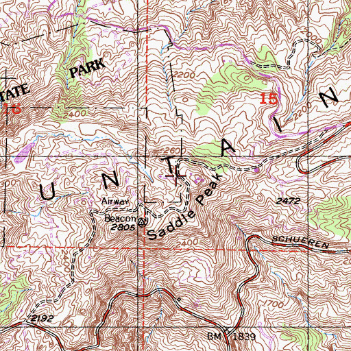 Topographic Map of Nike Site LA-78C (historical), CA