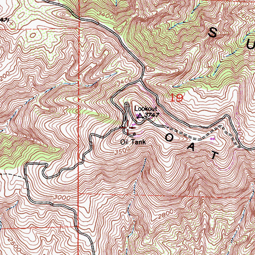 Topographic Map of Nike Site LA-88C (historical), CA