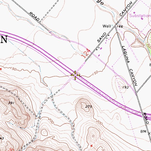 Topographic Map of Exit 3, CA