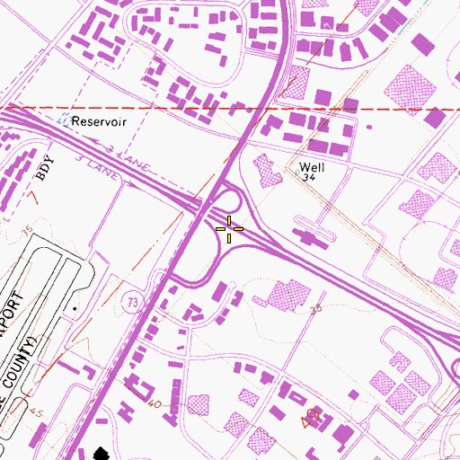 Topographic Map of Exit 8, CA