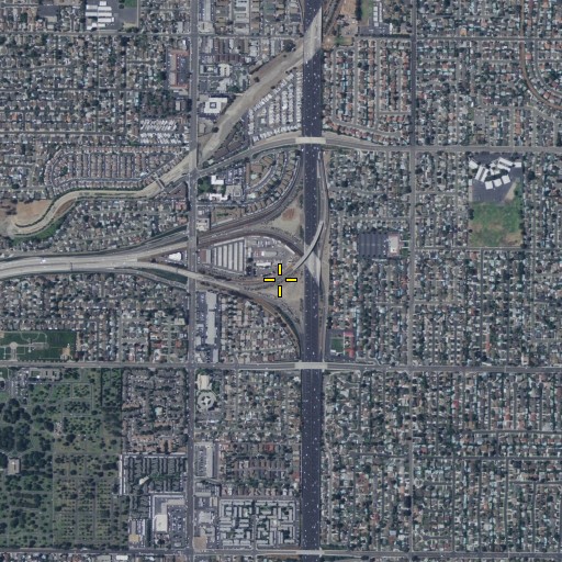Aerial/Satellite Image of Exit 17C, CA