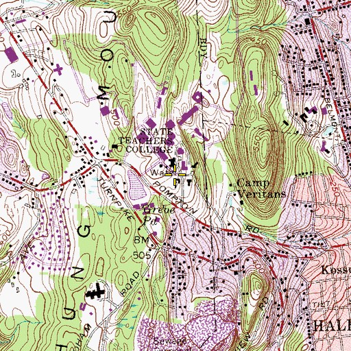 Topographic Map of Shea Center For Performing Arts, NJ