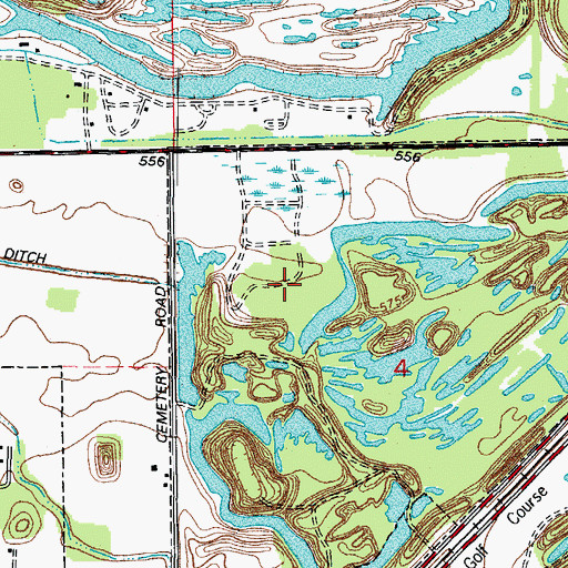 Topographic Map of Matlby Mine, IL