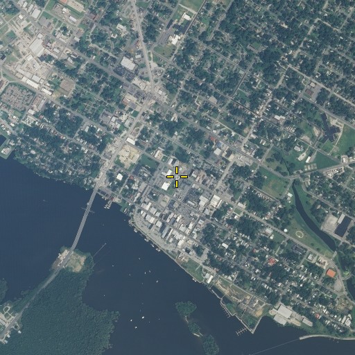 Aerial/Satellite Image of Washington Police Department, NC