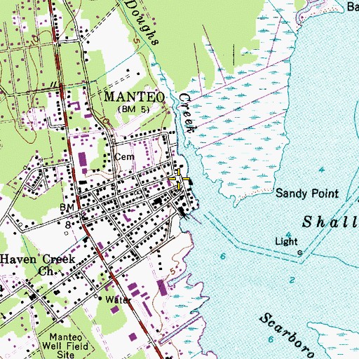 Topographic Map of Dare County Sheriff's Office, NC