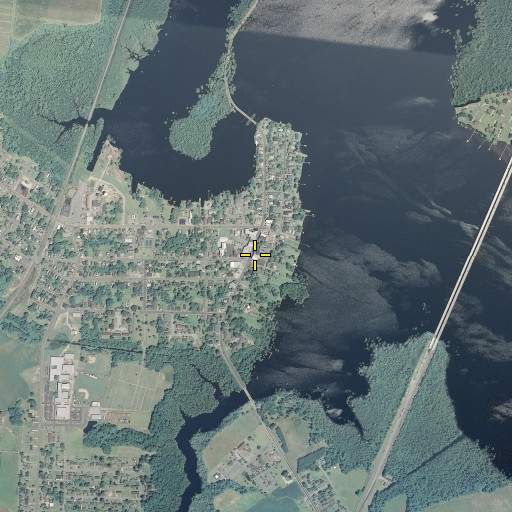 Aerial/Satellite Image of Perquimans County Sheriff's Office, NC
