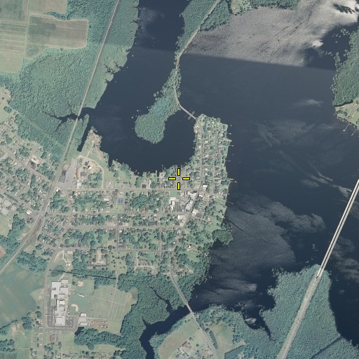 Aerial/Satellite Image of Hertford Police Department, NC