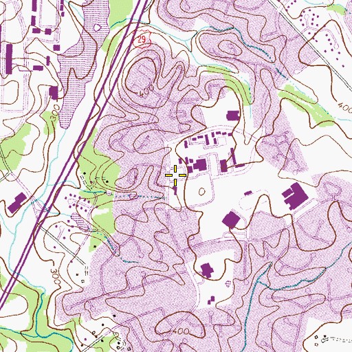 Topographic Map of Bet Yeladim School, MD