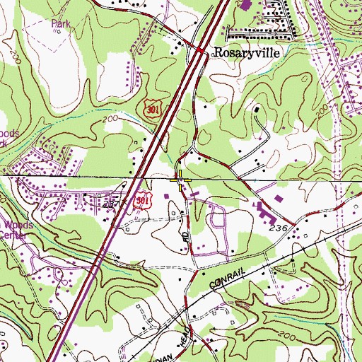 Topographic Map of Concordia Lutheran Preschool, MD