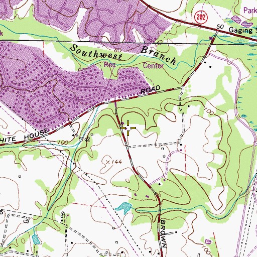 Topographic Map of Divine Peace Elementary School, MD