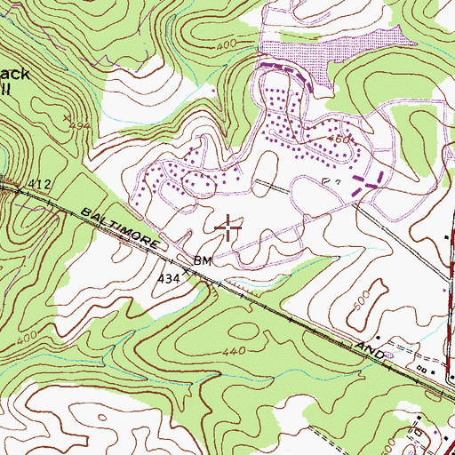 Topographic Map of Dr Martin Luther King Jr Middle School, MD