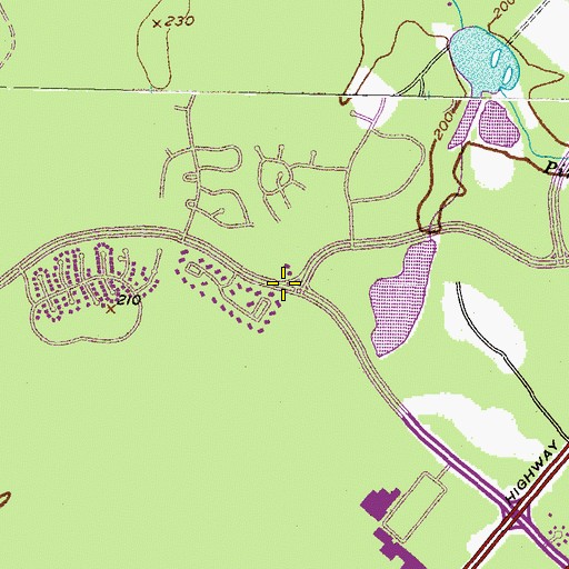 Topographic Map of Kindercare Learning Center, MD