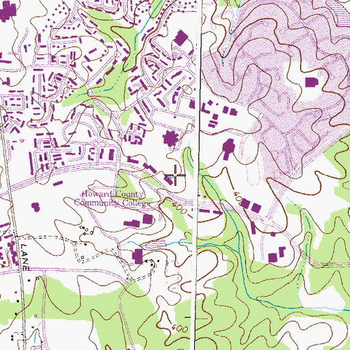Topographic Map of Little Patuxent KinderCare, MD