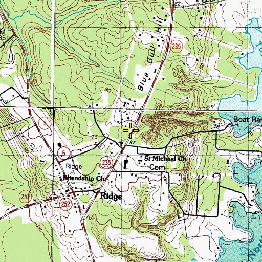 Topographic Map of Saint Michael's School, MD