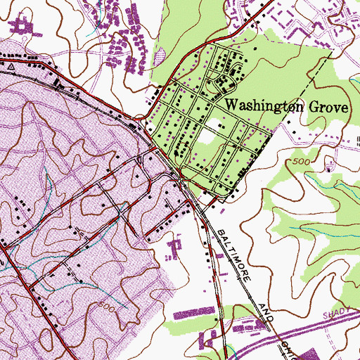 Topographic Map of Oakmont School, MD